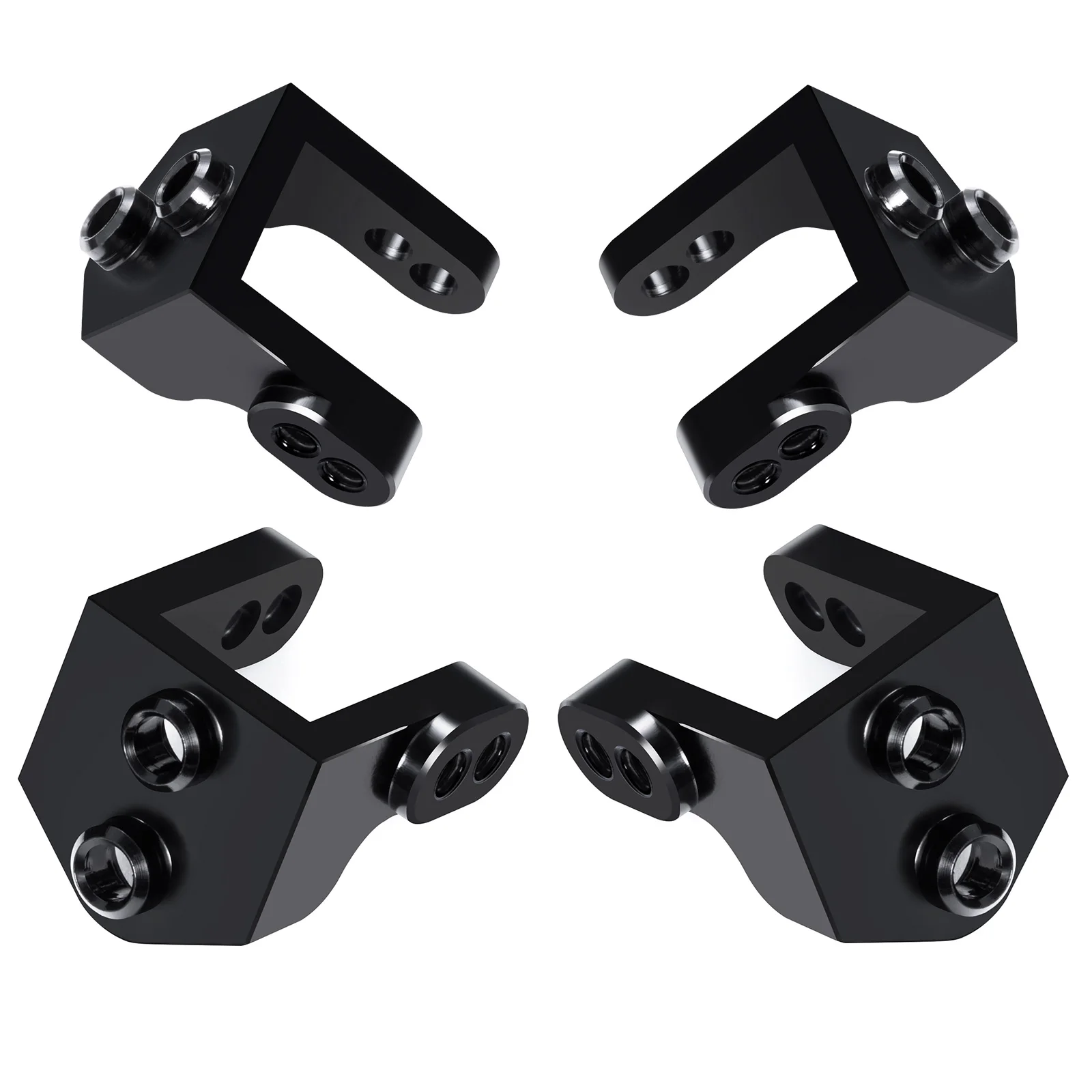 YEAHRUN Metal Side Plate Fixed Seat Upper/Lower Shock Mount Suspension Links Stand for 1/18 LMT 4WD RC Crawler Car Upgrade Part