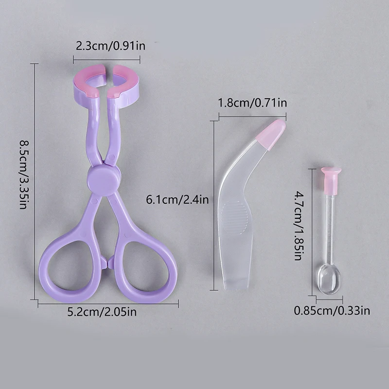 Contact Lens Applicator Set Auxiliary Eyelid Dilator Open Eye Tool Contact Lens Wearing Removing Tweezers Suction Stick Accessor