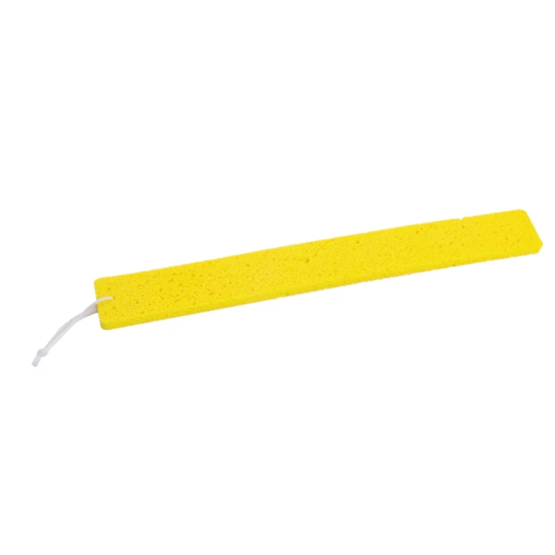 Longue bande absorbante jaune pour évier de cuisine, pâte de bois, coton, eau, 58,5x7cm, 1 pièce