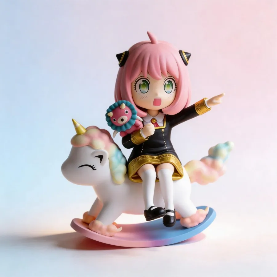 

Anime Spy x Family Anya Forger Figure 15cm GK Statue Collectible Model Toy Desktop Ornament for Fans Home D...