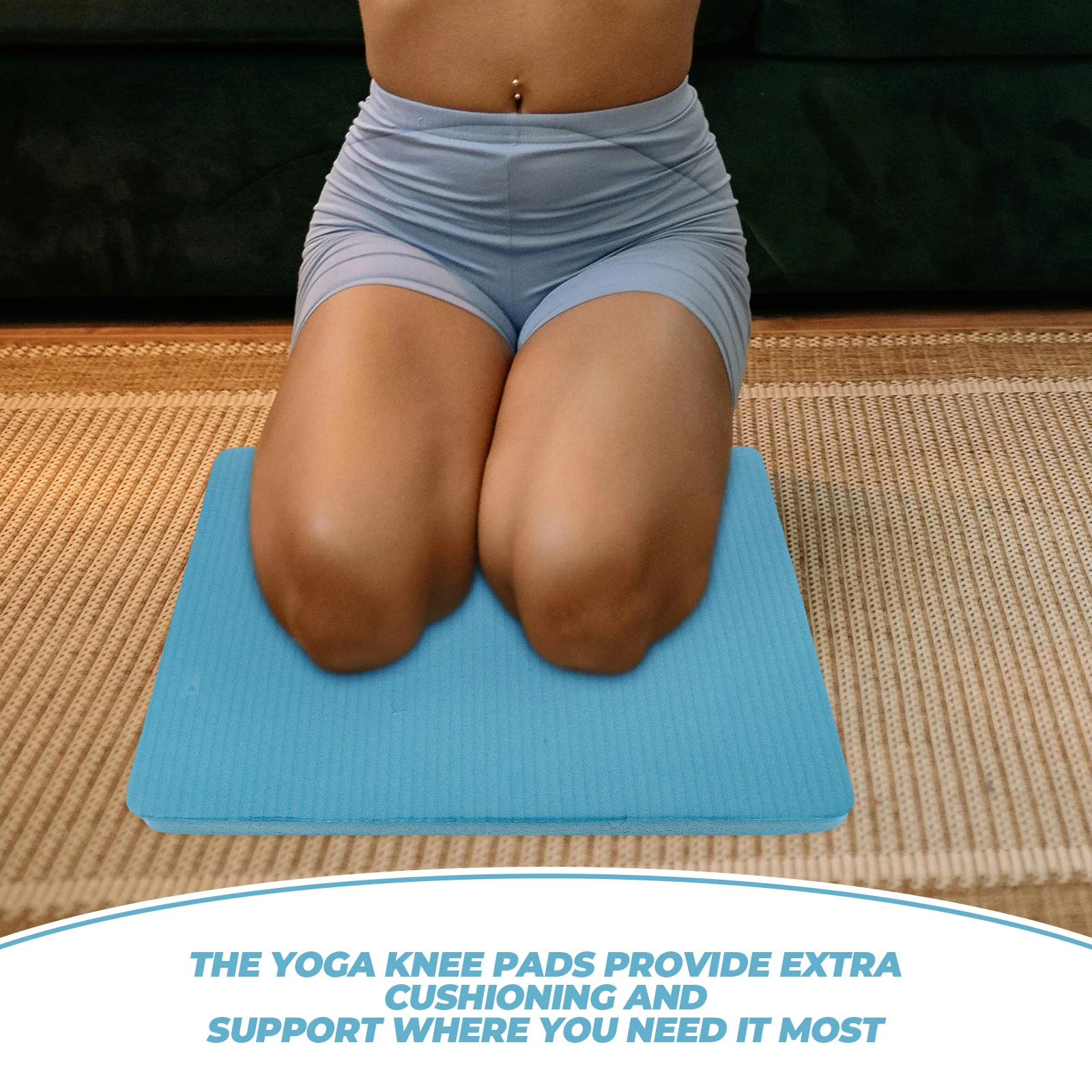 

2Pcs Non-Slip Knee Pad for Yoga and Exercise Comfortable Nbr Material Yoga Kneeling Cushion with Textured Surface for Joint