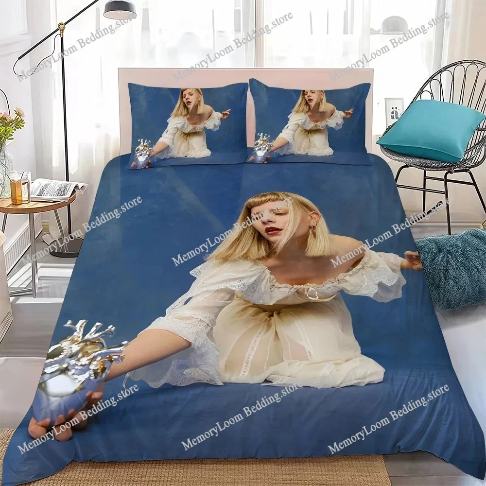 

Singer A-Aurora Aksnes Duvet Cover Set Home Style Bedding Soft Laundry Cotton Bed Four Seasons Student Dormitory Home Textile