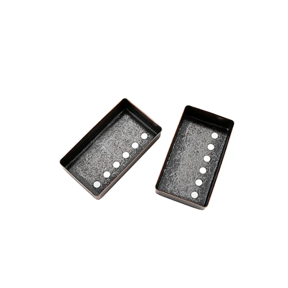 

2 Pcs Pickup Cover Humbucker Covers Metal Electric Guitar Single Coil High Output Pickups