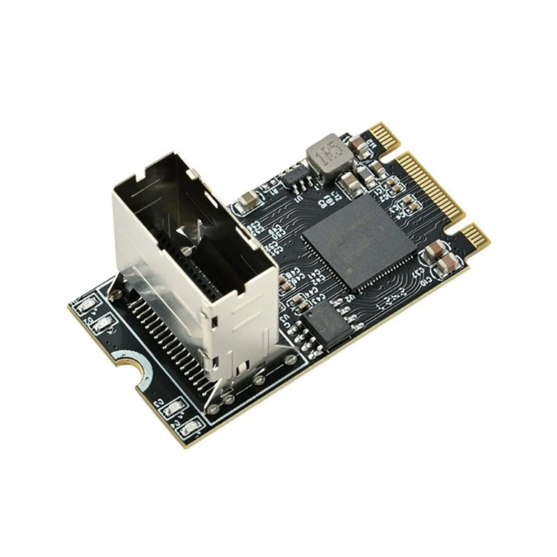 M.2 PCIE To SATA3 Adapter Card, 4 Port PCIe Expansion Server NAS Data Management Extension Dropship