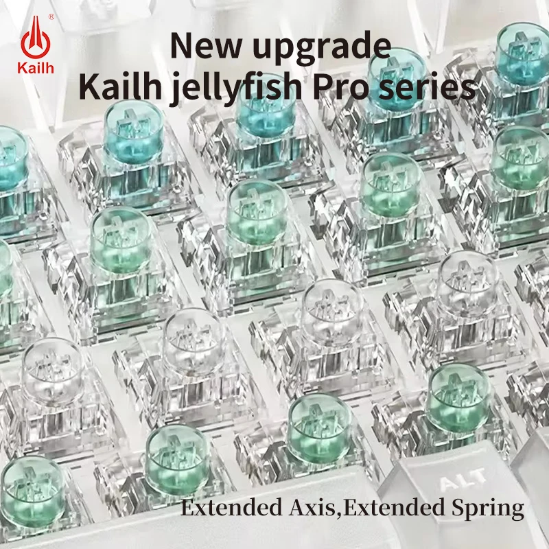 

Kailh Box Jellyfish PRO Mechanical Keyboard Switch Full Transparent RGB Mechanical Bixia Glaze Mengling Linear Tactile 5Pin