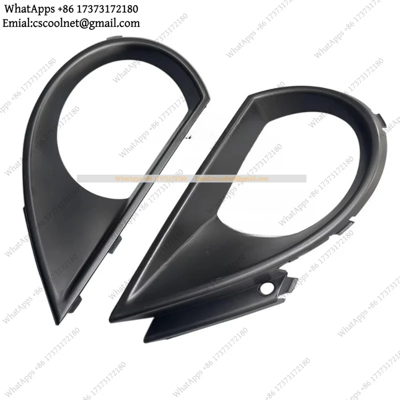 k06 For Audi Q7 2010-2015 Fog Lamp Frame Front Bar Lower Mesh Grille Cover Trim Air Inlet