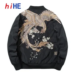 Sukajan Phoenix Embroidery Bomber Jacket Men Women Coat Hip Hop Japan Embroidered Baseball Coat Streetwear 2026 Spring