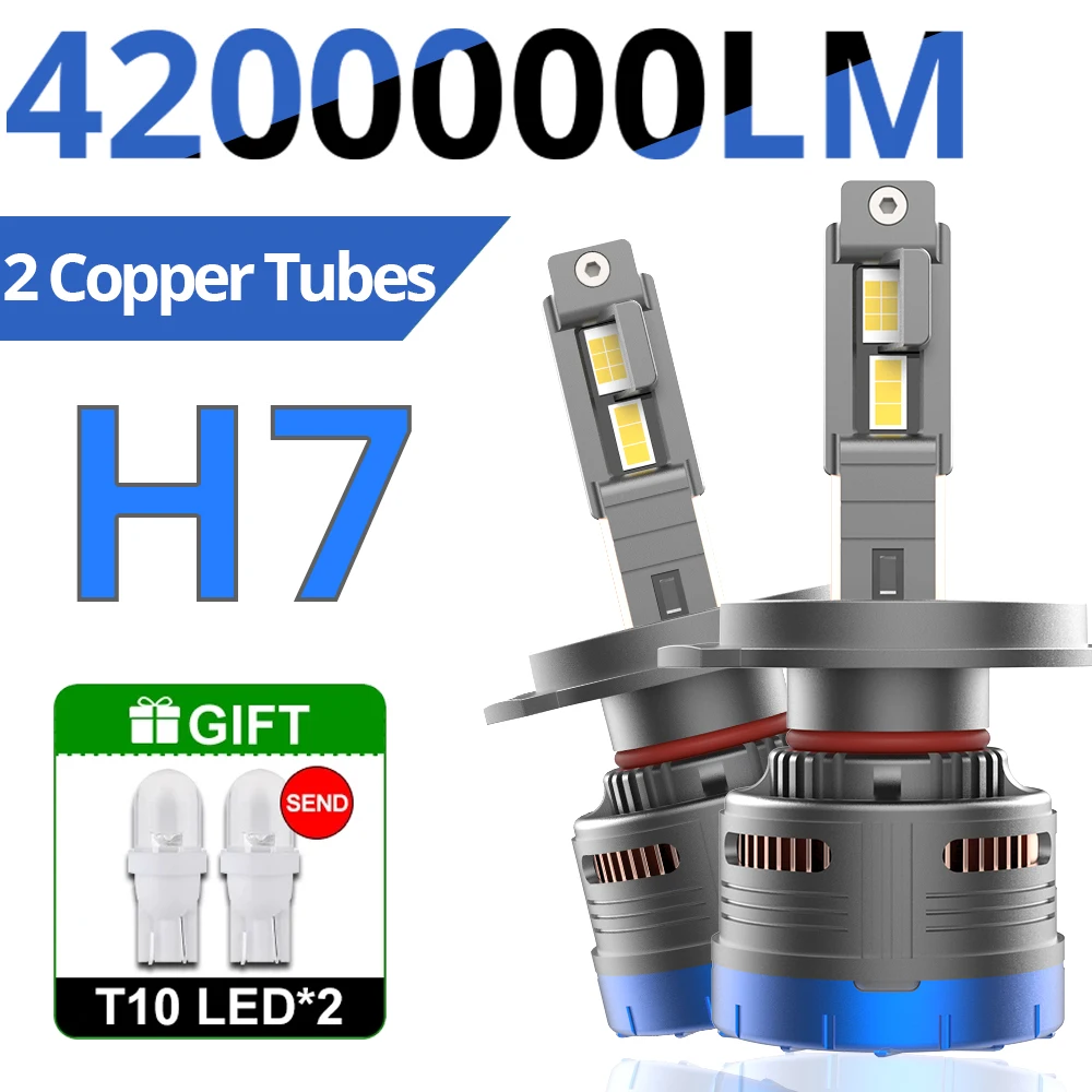 

H7 LED Headlights Bulb for Car 420000LM 3000W Car LED Bulb Canbus H1 H4 H11 9012 HIR2 H8 H9 9005 9006 HB3 HB4 Plug&Play 12V 24V