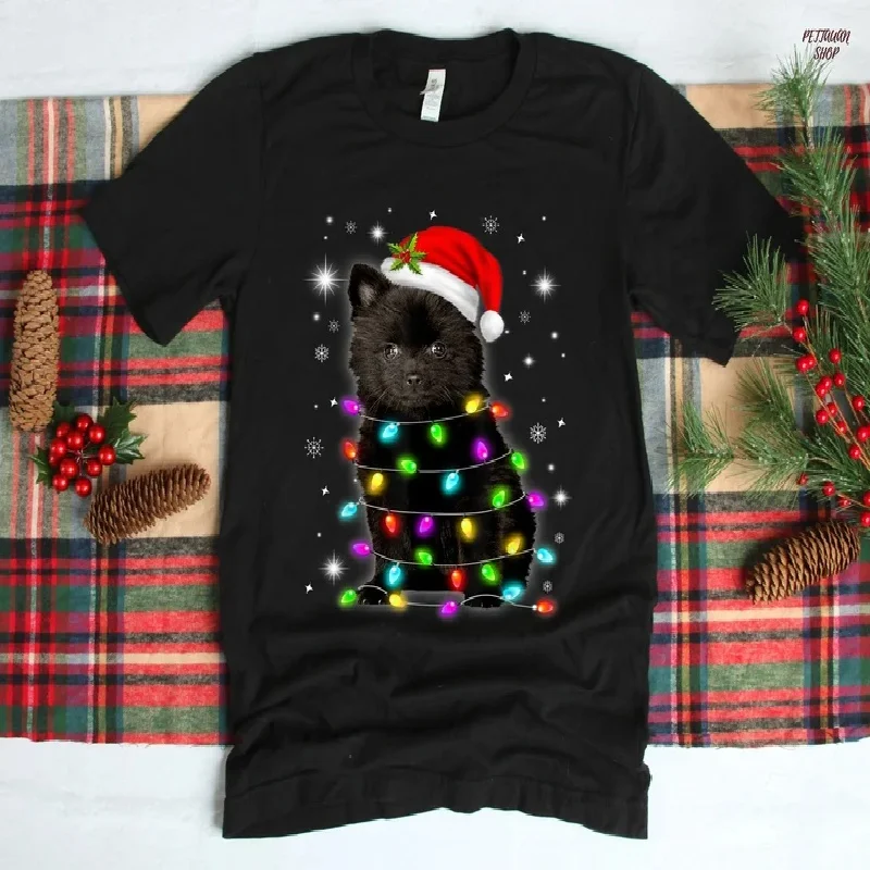 تي شيرت مطبوع عليه عيد الميلاد الاحتفالي، تي شيرت قطني فضفاض بأكمام قصيرة ورقبة دائرية، قميص مريح للعطلات، هدية رائعة لعيد الميلاد #1