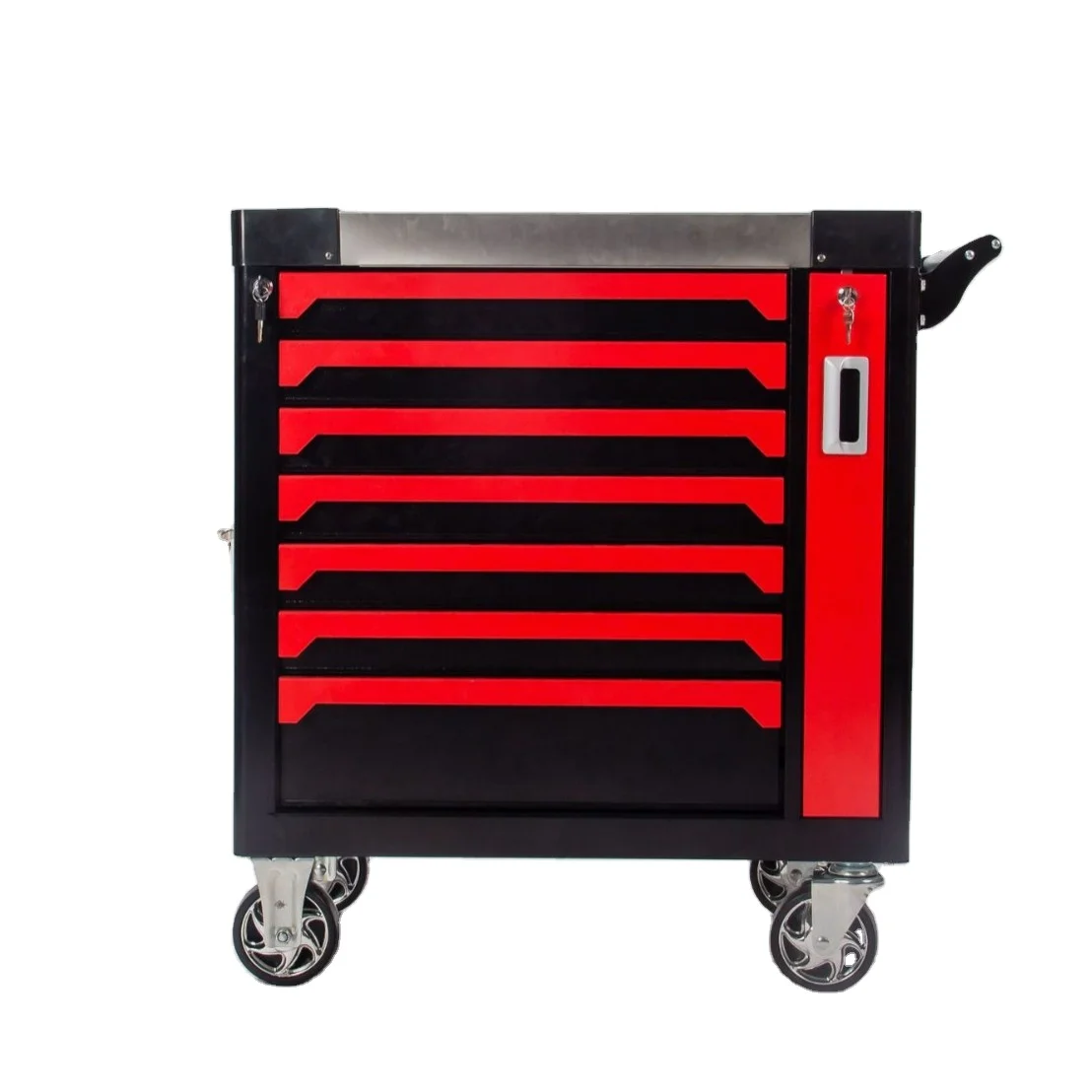 12 Drawers Lockable Anti-Rust Tool Cabinet with Wheels ISO Certified OEM Garage Storage Cart