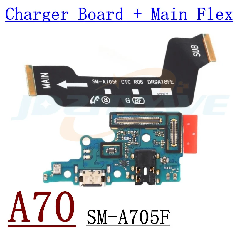 USB Fast Charging Charger Board For Samsung Galaxy A10 A20 A30 A40 A50 A60 A70 A80 A30S A50S A70S Main Motherboard Flex Cable