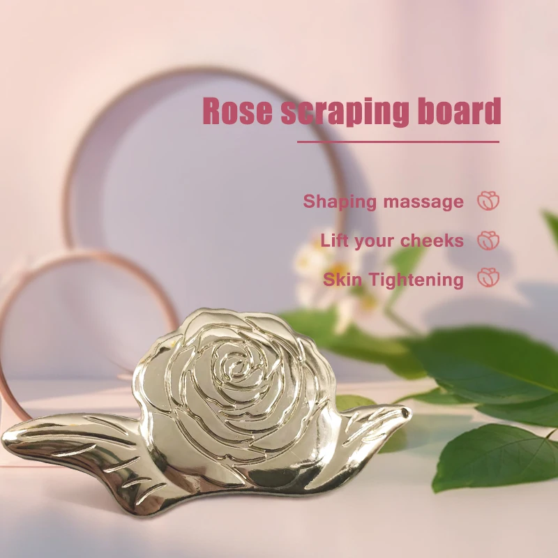 

Металлическая универсальная массажная доска для домашнего использования, портативный инструмент для похудения лица, многофункциональная стимуляция акупунктурных точек, Гуа Ша