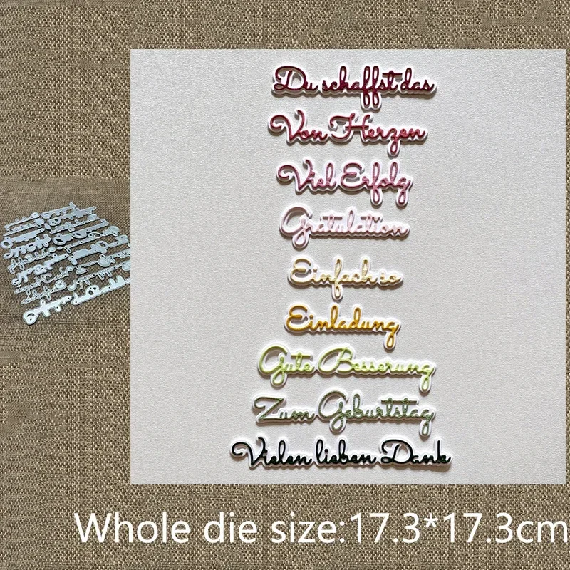 

Новый дизайн: металлическая вырубная форма-трафарет для декоративной вырезки слов, для скрапбукинга, вырезания из бумаги, для альбомов, открыток, тиснения