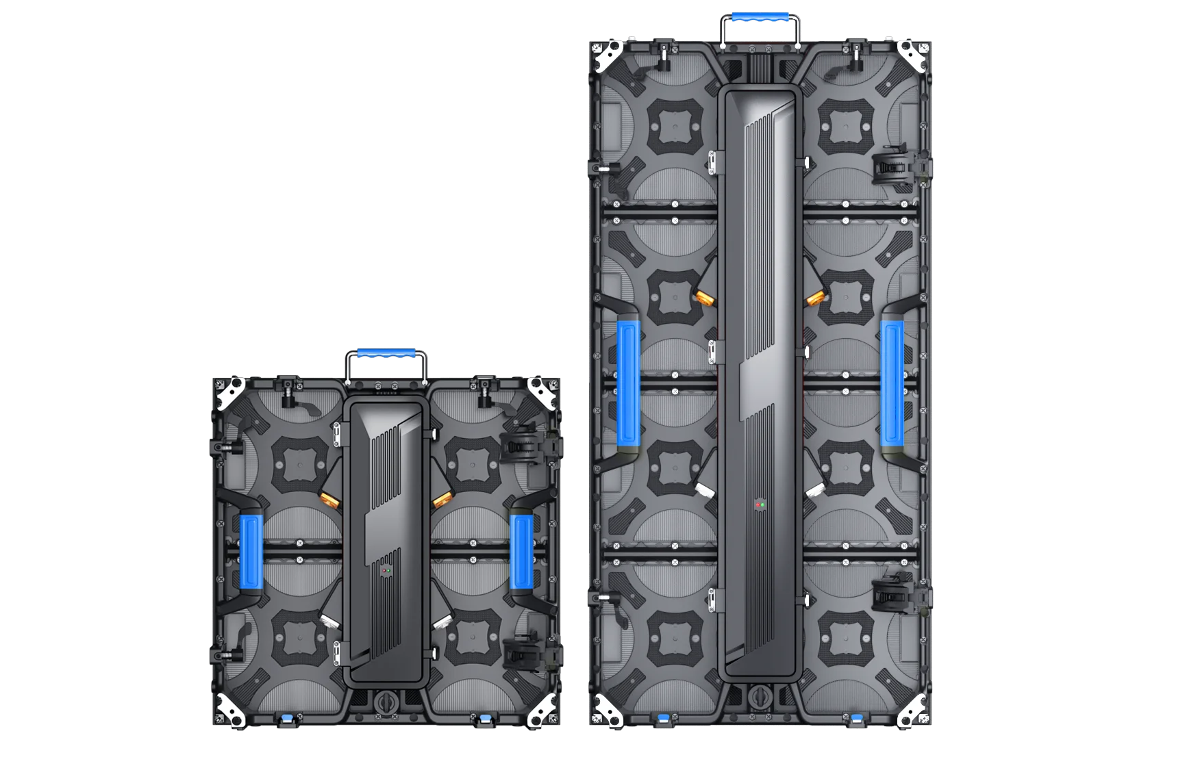 خزائن LED متعددة الاستخدامات قابلة للتخصيص وقابلة للتخصيص متوافقة مع شاشة تصاميم 500 500 مم و500 1000 مم للمرحلة والإعلان