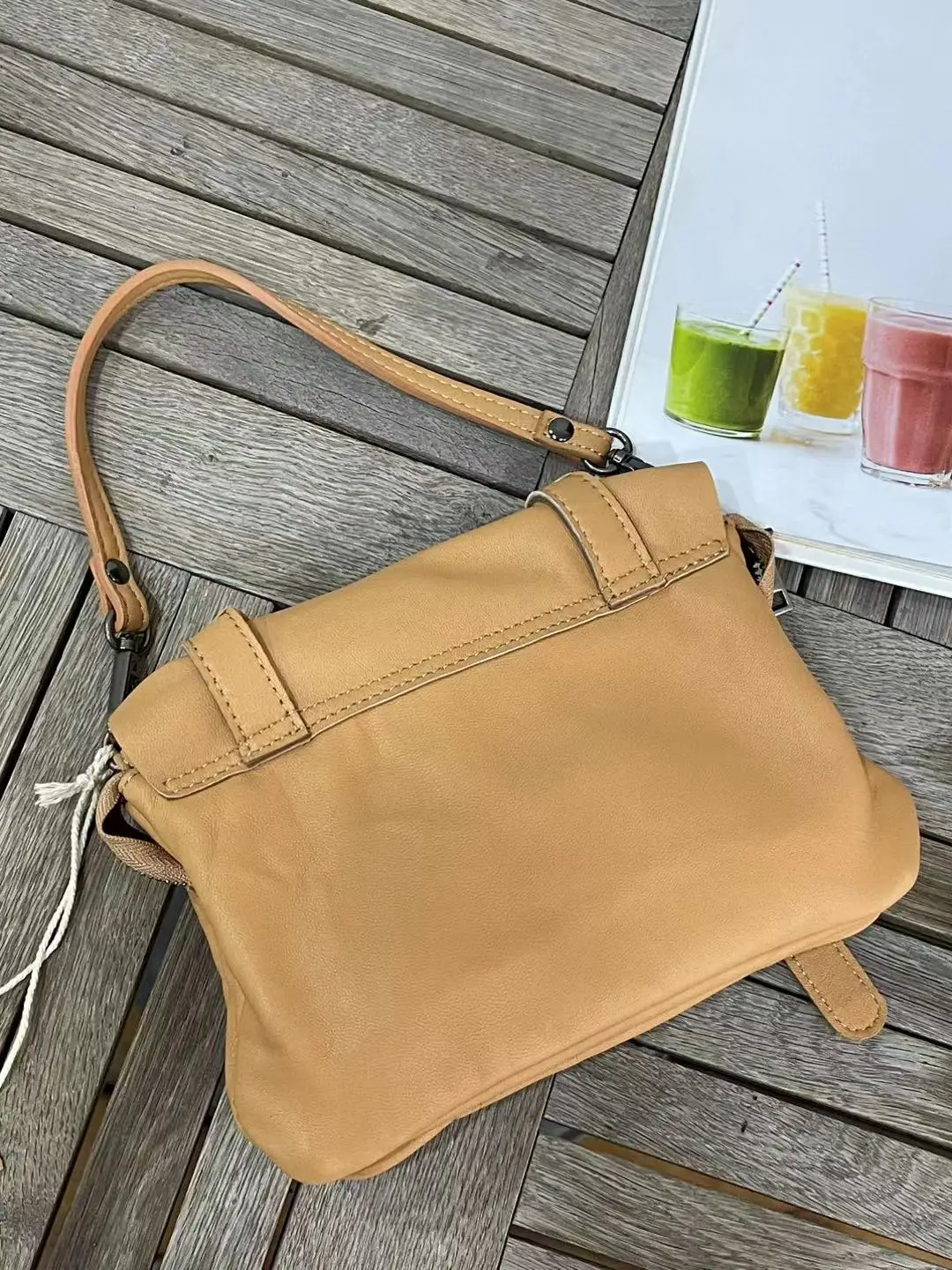 Vendange New fashion Lady casual small Vintage handmade genuine leather messenger bag2097S