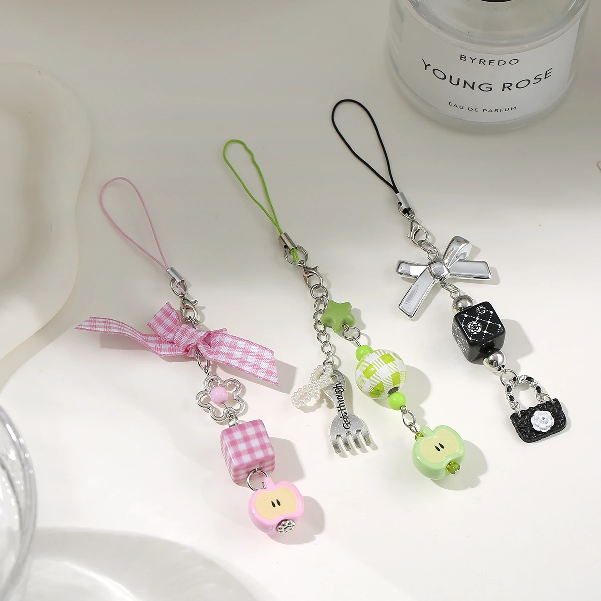 Sansango 1 قطعة بوهو متعدد نمط أبل ستار المفاتيح الهاتف حزام Charm للفتيات خمر سلسلة كاميرا حقيبة الحبل مجوهرات هدايا ﻿