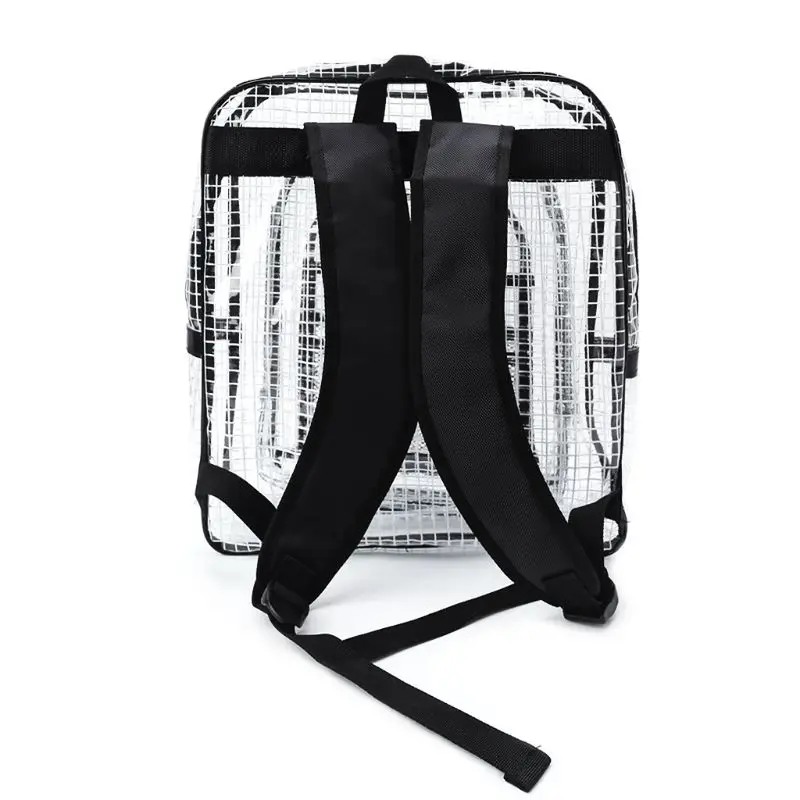 Unisex Anti-static Clear Backpack Travel Shoulder Bags PVC Rucksack Engineer Too