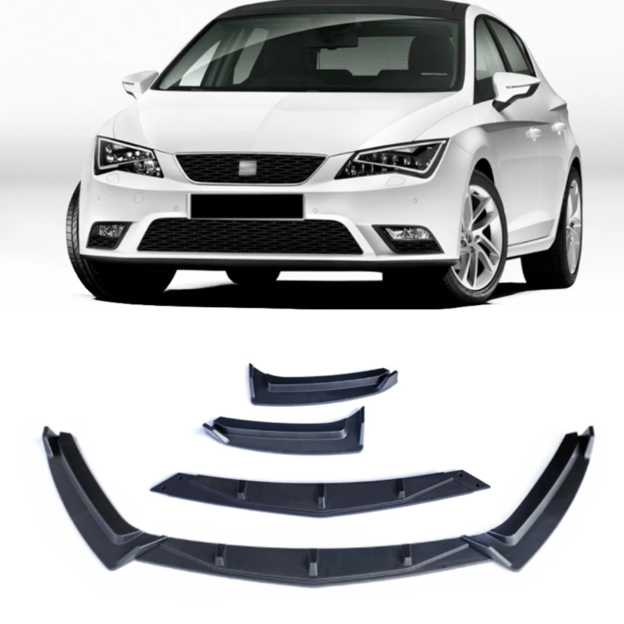 Car Front Bumper Splitter Lip Spoiler Body Kit Bumper Diffuser Lips for Seat Leon MK3 2012 2013 2014 2015 2016 2017 2018