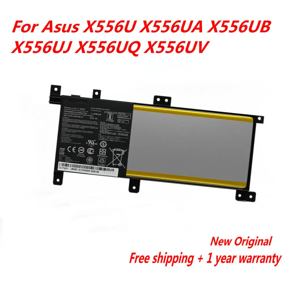 

NEW C21N1509 Laptop Battery For Asus Vivobook X556UA X556UB X556UF X556UJ X556UQ X556UQK X556UR X556UV F556U F556UA F556UB