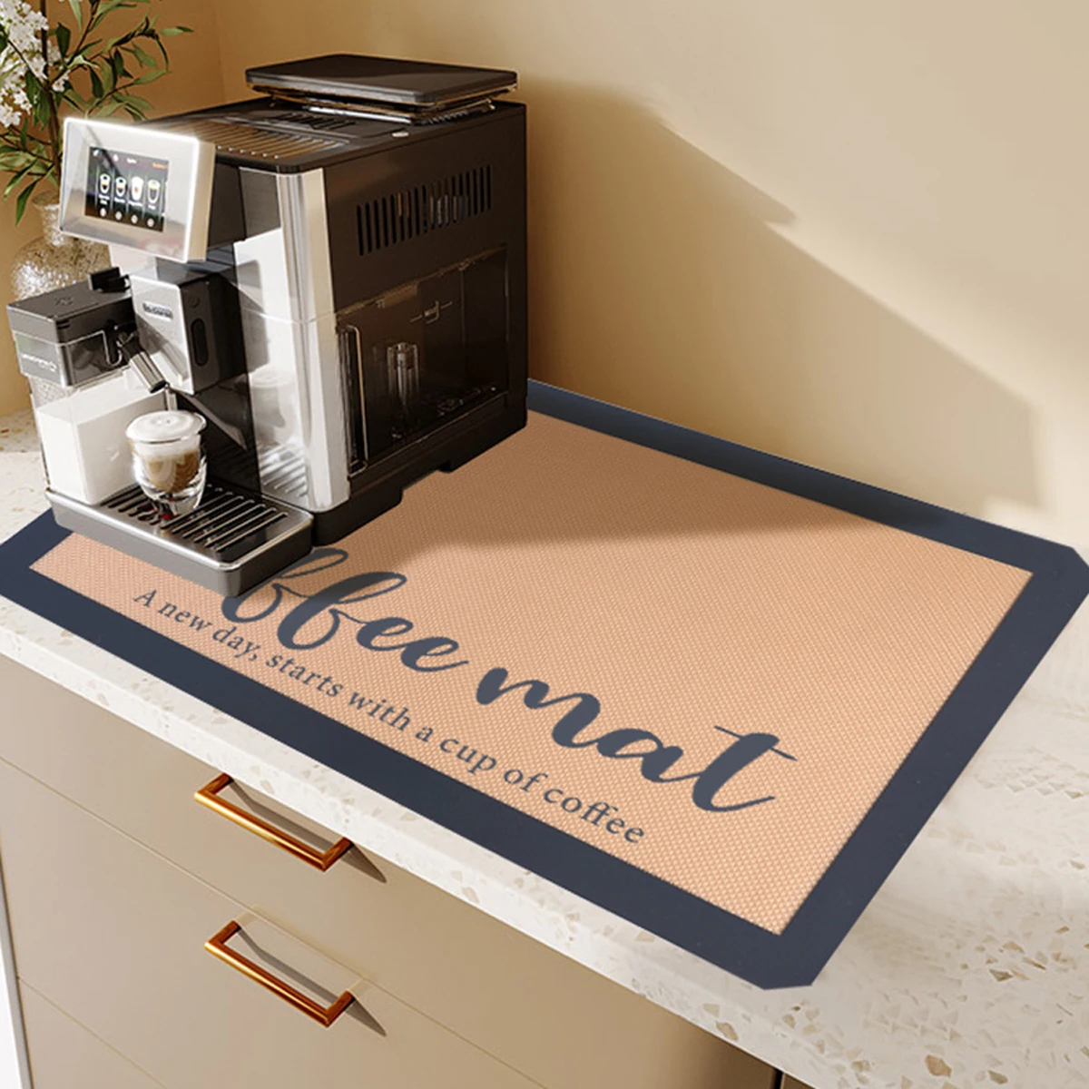 Tappetino per caffettiera in Silicone per controsoffitti, accessori per Bar antiolio impermeabile-tappetino da tavolo sotto apparecchio, tappetino da caffè