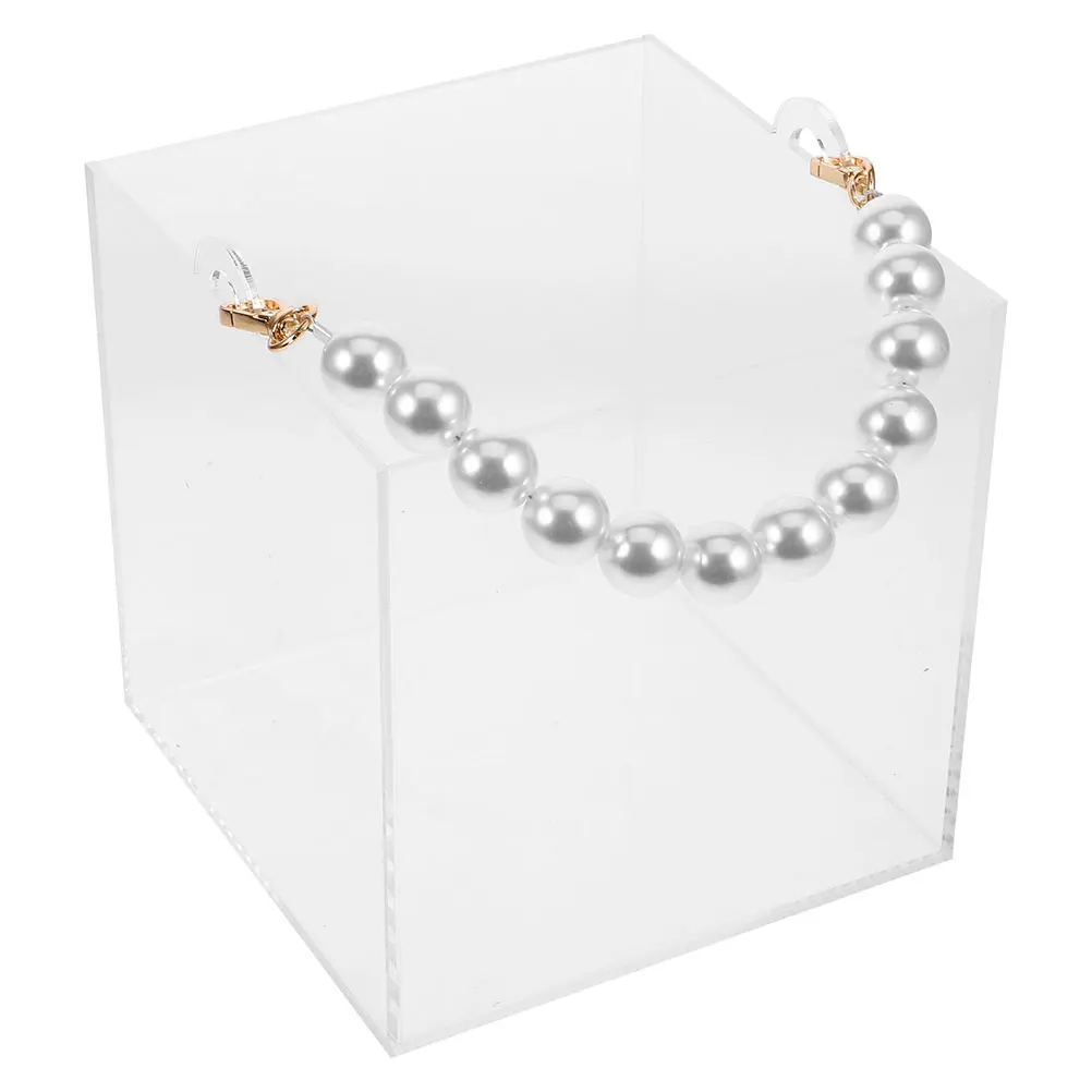 

Transparent Acrylic Box With Handle Clear Storage Case For Wedding Favors Birthday Party Present Packaging Small