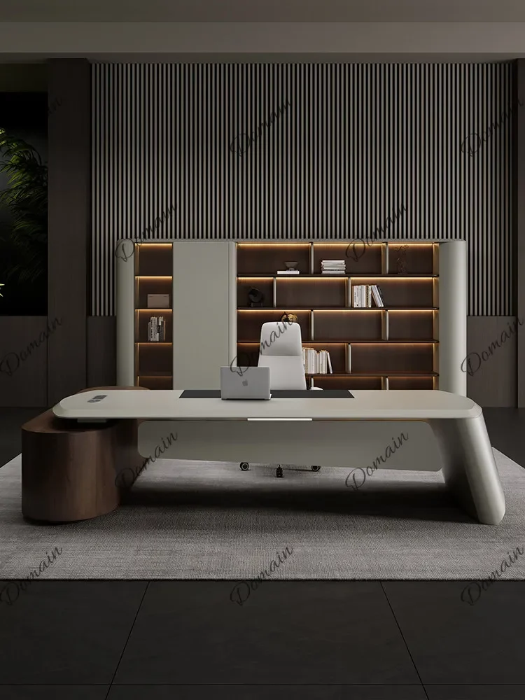 BJ Boss Desk Executive Office Desk 2026 New Luxury Manager Workstation Single President Table Set