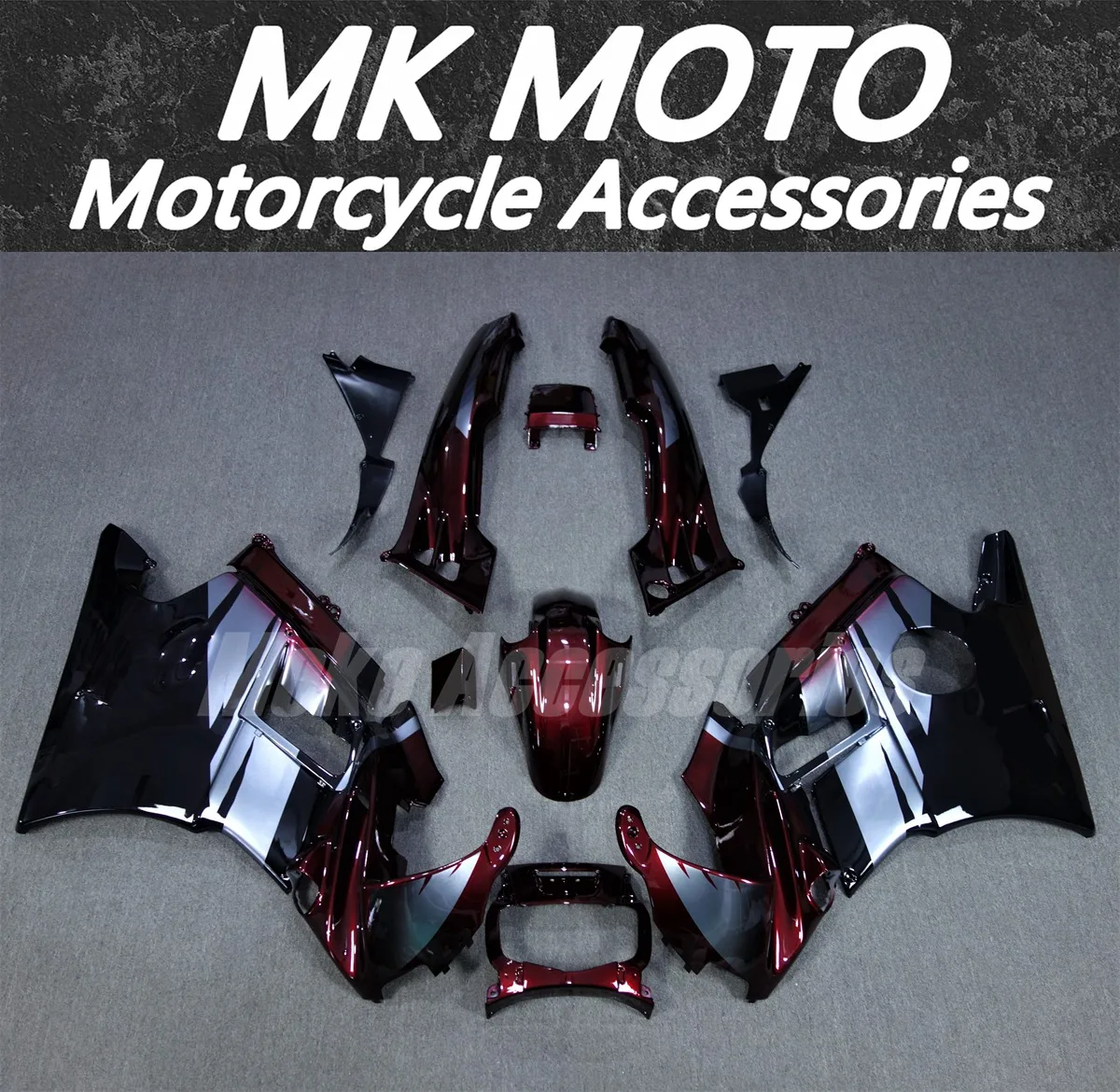 

Moke moto Motorcycle Bodywork Set For Cbr600f 1992-1994 F2 Fairings Kit Fit Black Red Silver