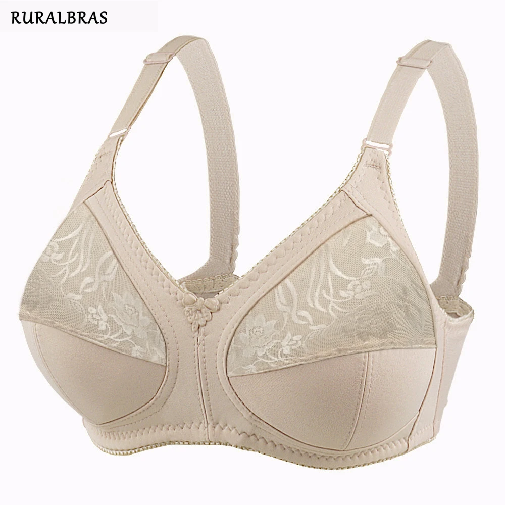 Ruralbras Sexy Women\'s Bras Wireless Full Coverage D/E/F for Plus Size Non Padded Comfort Soft Bra Minimizer Top Female Lingerie