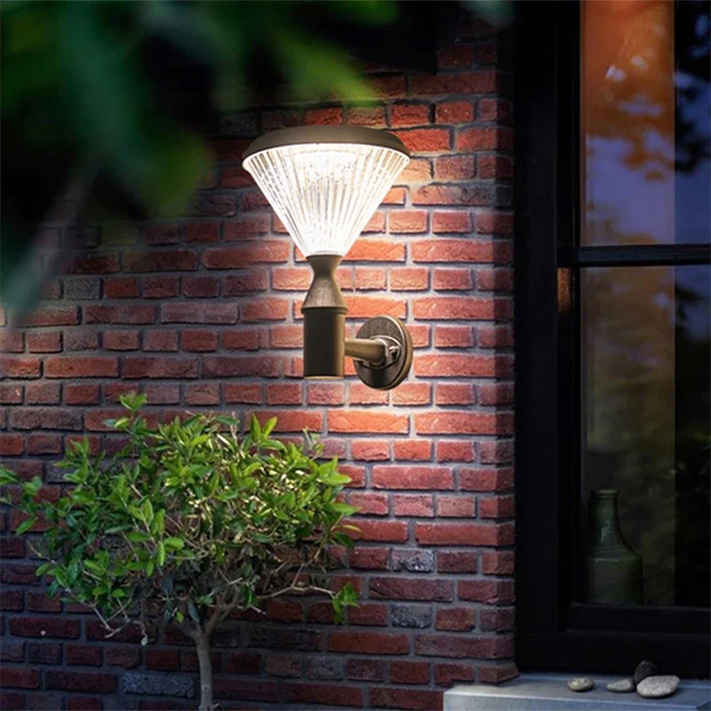 SAMAN Contemporary Solar Outdoor Wall Lamps Simplicity Waterproof Creative Balcony Hallway Courtyard Villa Gate Hotel