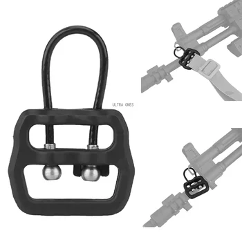 Hebilla de eslinga para pistola táctica, eslinga para Rifle, hebilla de alambre de acero de liberación rápida, caza, tiro, Airsoft, correa AK, Clip, bucle en U
