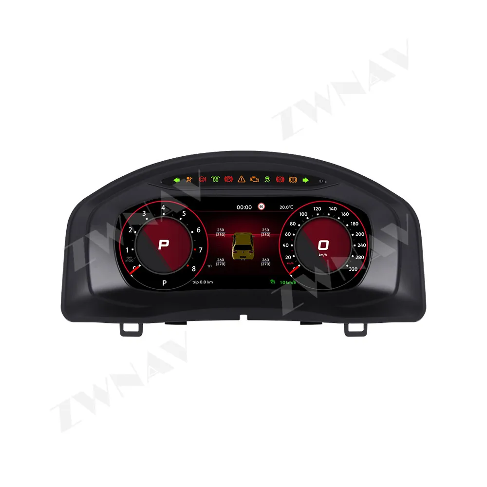 

10,25-дюймовая цифровая приборная панель для Volkswgen Tiguan 2010-2017, вариант виртуальной приборной панели, кабина, спидометр, приборная панель