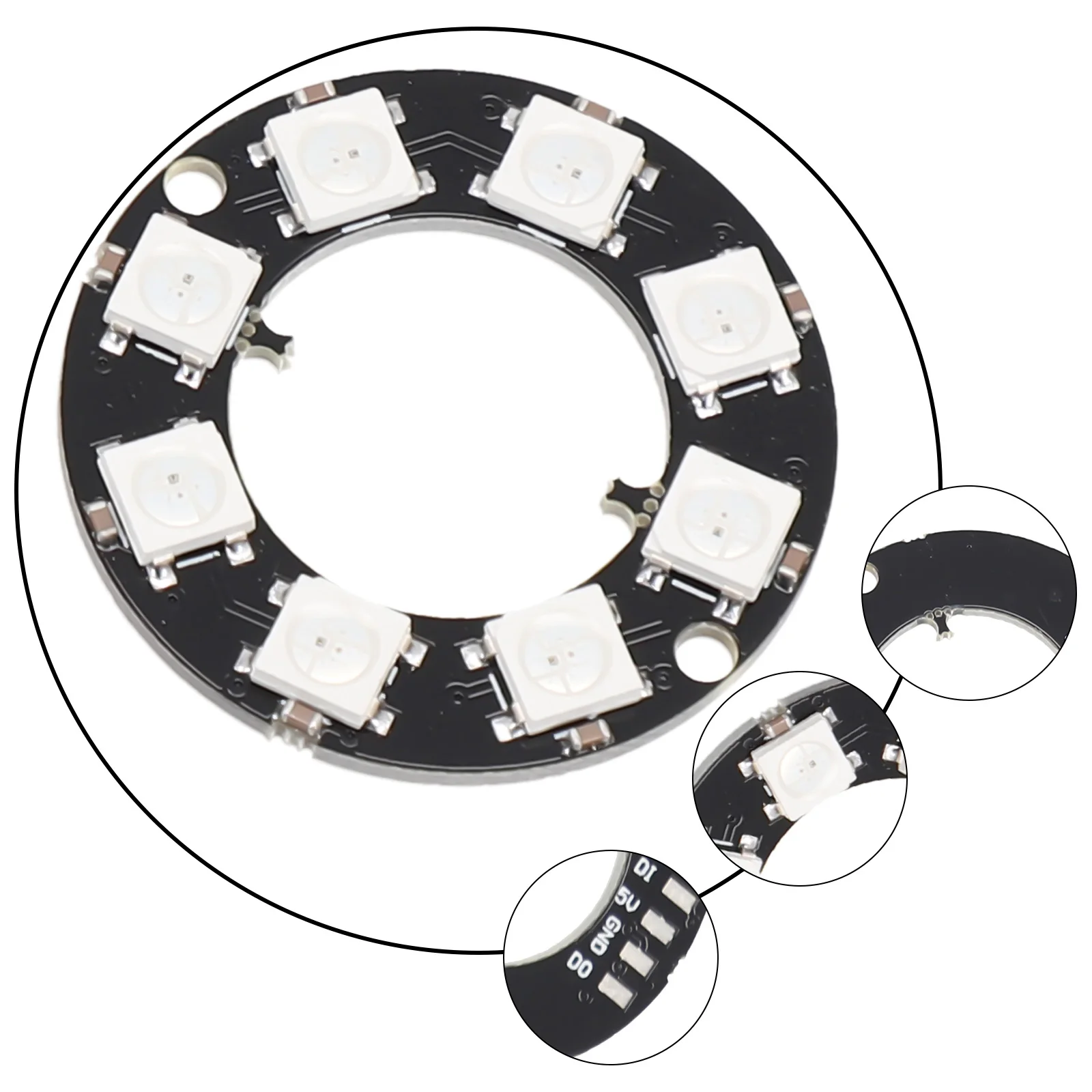 NeoPixel LED Ring Driver Development Board, endereçável individual, 5050 RGB, 5V, novo, Arduino WS2812, 1Pc