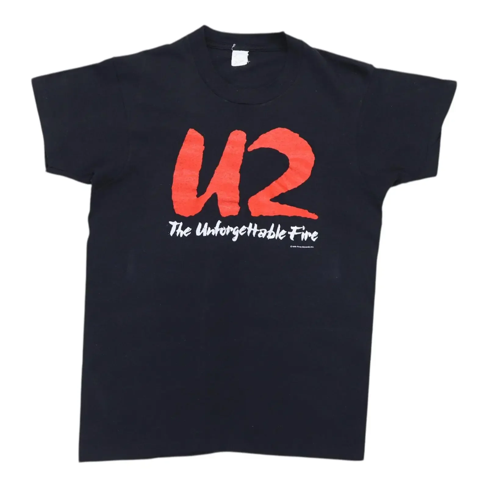 vintage 1985 U2 Unforgetable Fire T Shirt vintage Washed Unisex homme Stylish Top For Everyday Wear fashion Slightly graphic