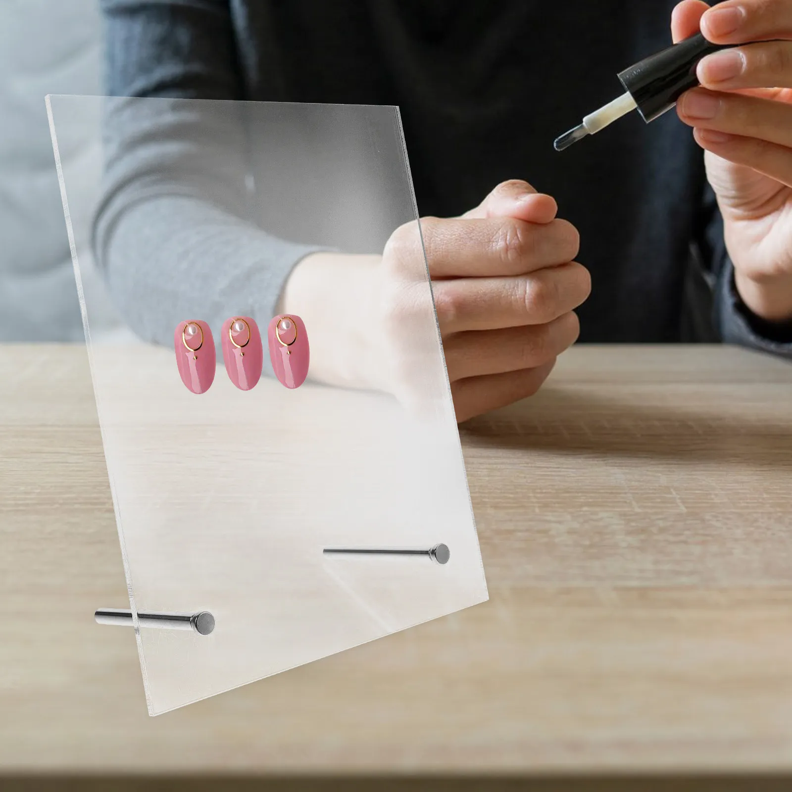 

Магнитная демонстрационная доска для нейл-арта, акриловая подставка для демонстрации цветов гель-лаков, инструмент для маникюра, доска для демонстрации накладных ногтей