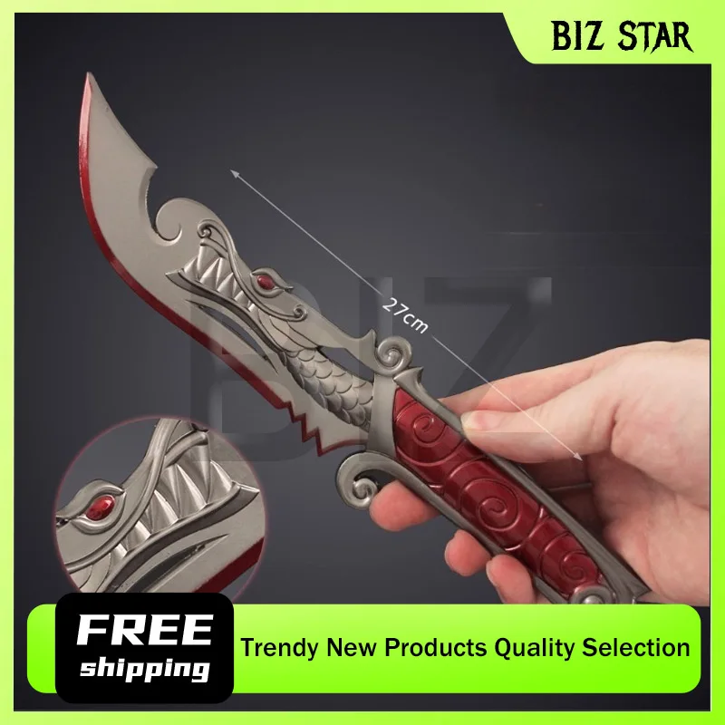 

27 см/10,63 дюйма Valorant: Новая модель игрового ножа Dragon Blade, сувенир, украшение для рабочего стола, подарок для фанатов игры