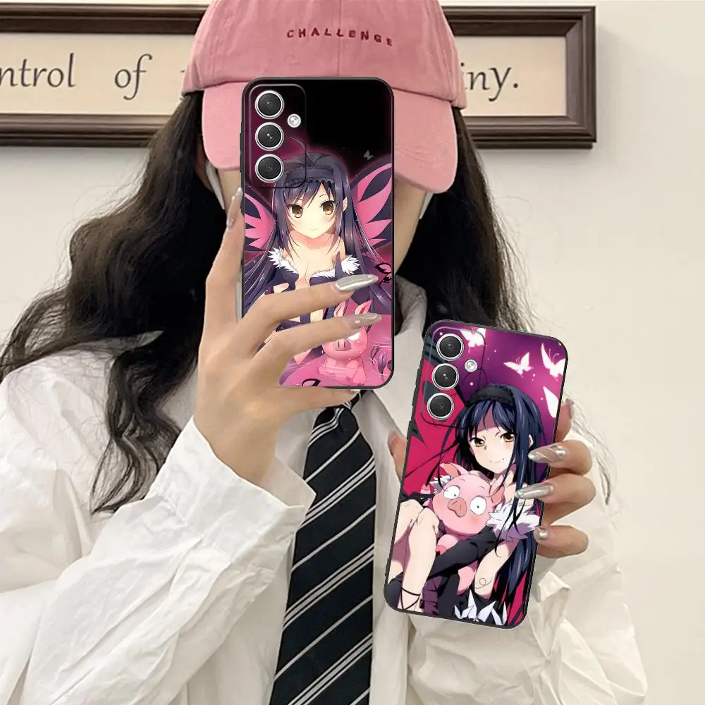 Accel World Kuroyukihime Phone Case for Samsung Galaxy S26 S25 S24 S23 S22 S21 S20 Note20 Plus FE Ultra Colorful Cover Pretty