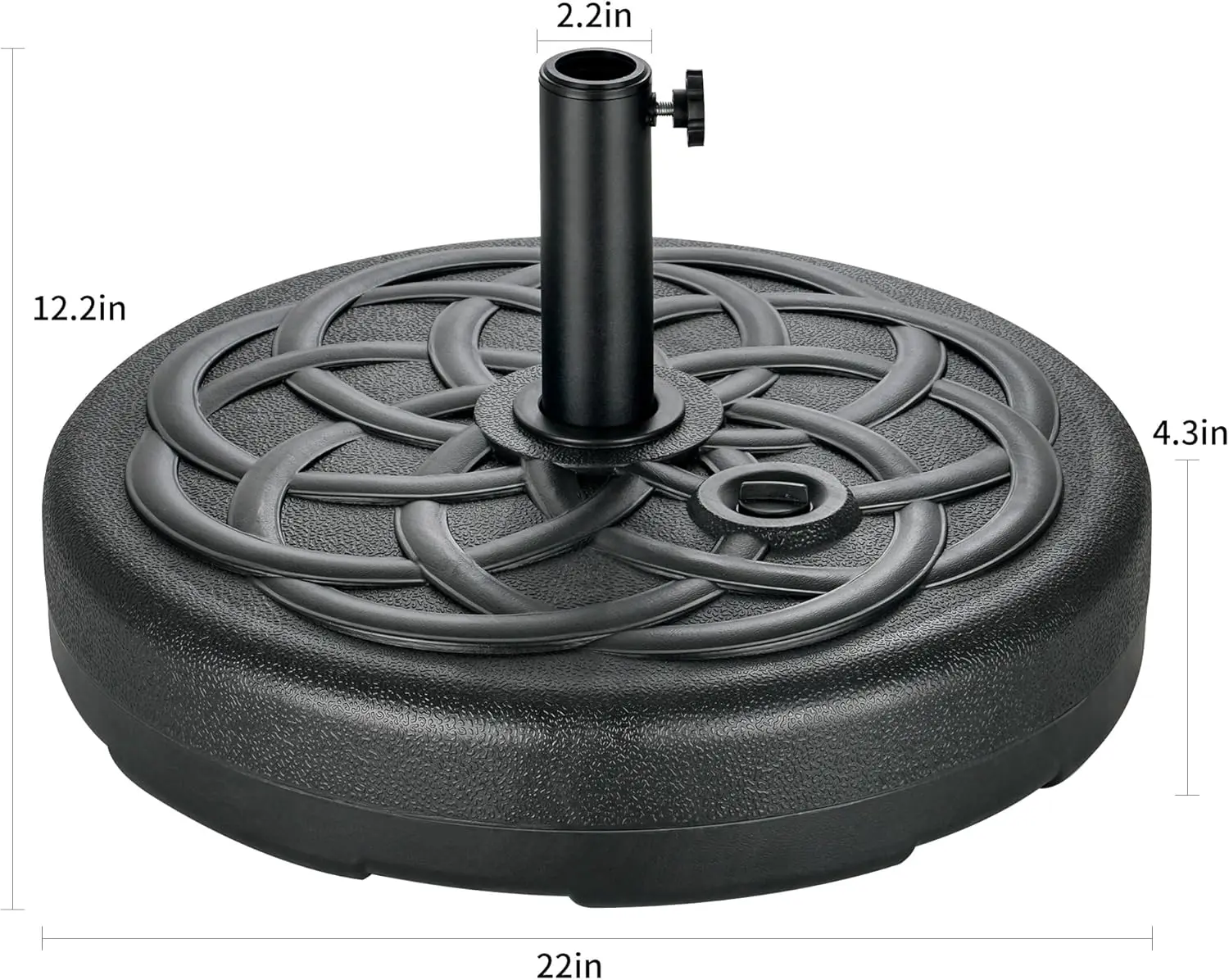 Patio Umbrella Base Stand - 112 lbs 22