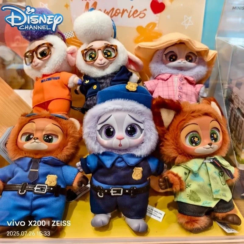 Caja ciega de Disney, figura de acción de Nick Judy, Zootopia, muñeco de vinilo de peluche, caja misteriosa, figuras de Anime, modelo de colección de dibujos animados, juguete