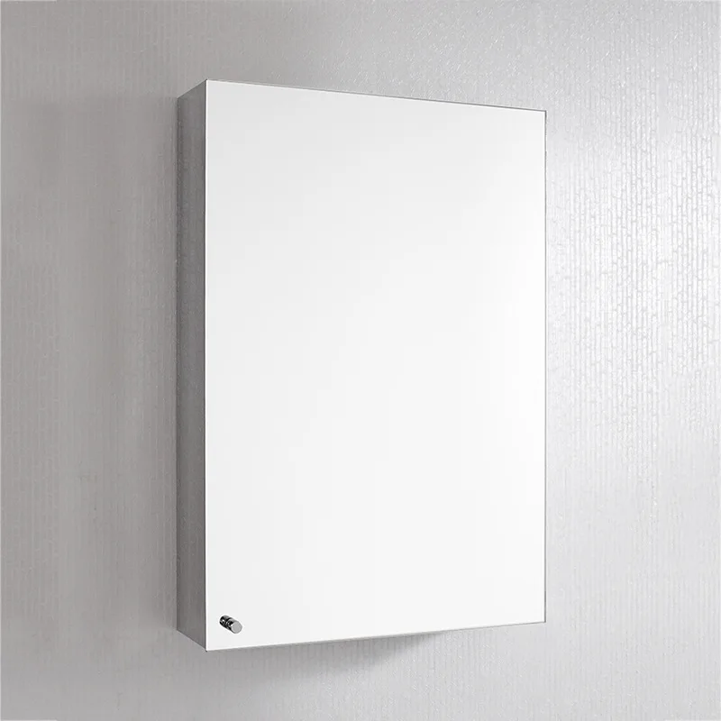

Stainless steel mirror cabinet, separate wall-mounted toilet, multi-functional bathroom with locker~