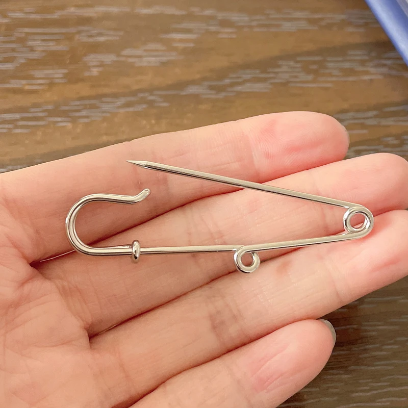 10pc Pack 1 3 4 Loops Vintage Safety Pins DIY Sewing Tools Accessory Needles Large Safety Pin Brooch Clothes Apparel Accessories