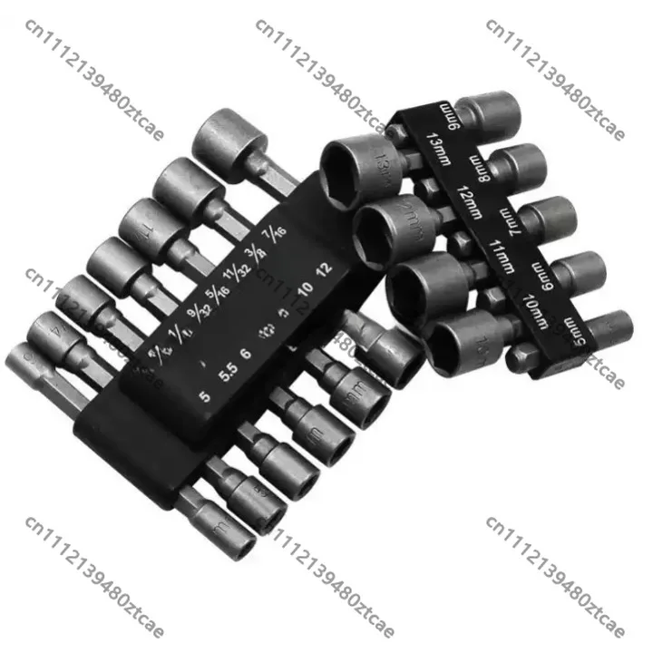 Heavy Duty Hex Socket Wrench Bits For Pneumatic Air Impact Driver Electric Screwdriver Self-Tapping Screw Special Sleeve