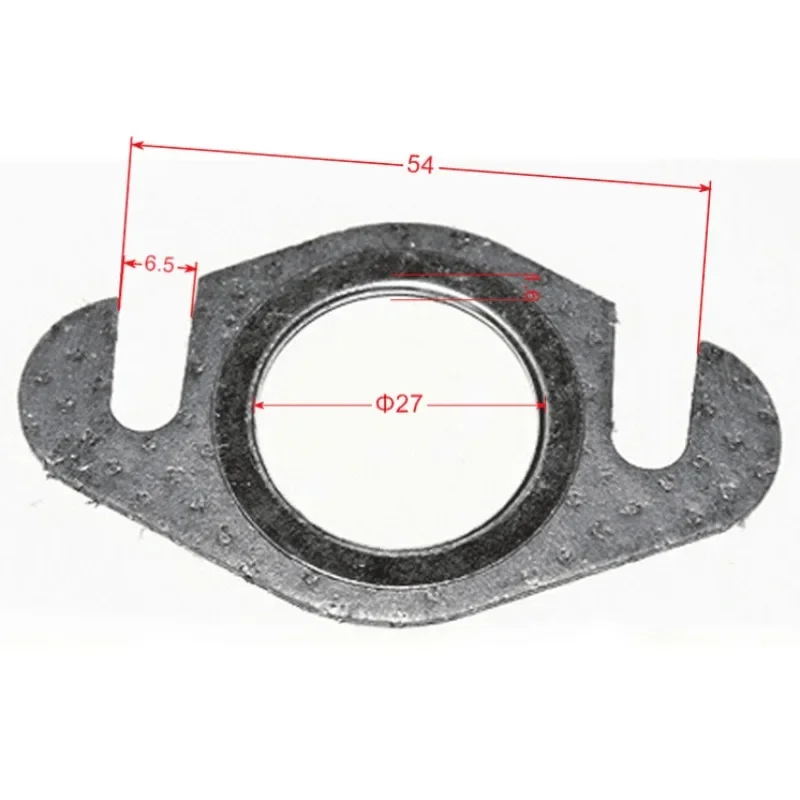 Zza para adequado 2t 50cc 2t rolo tubo de escape junta parafuso duplo perfurador 50 kit junta silenciador