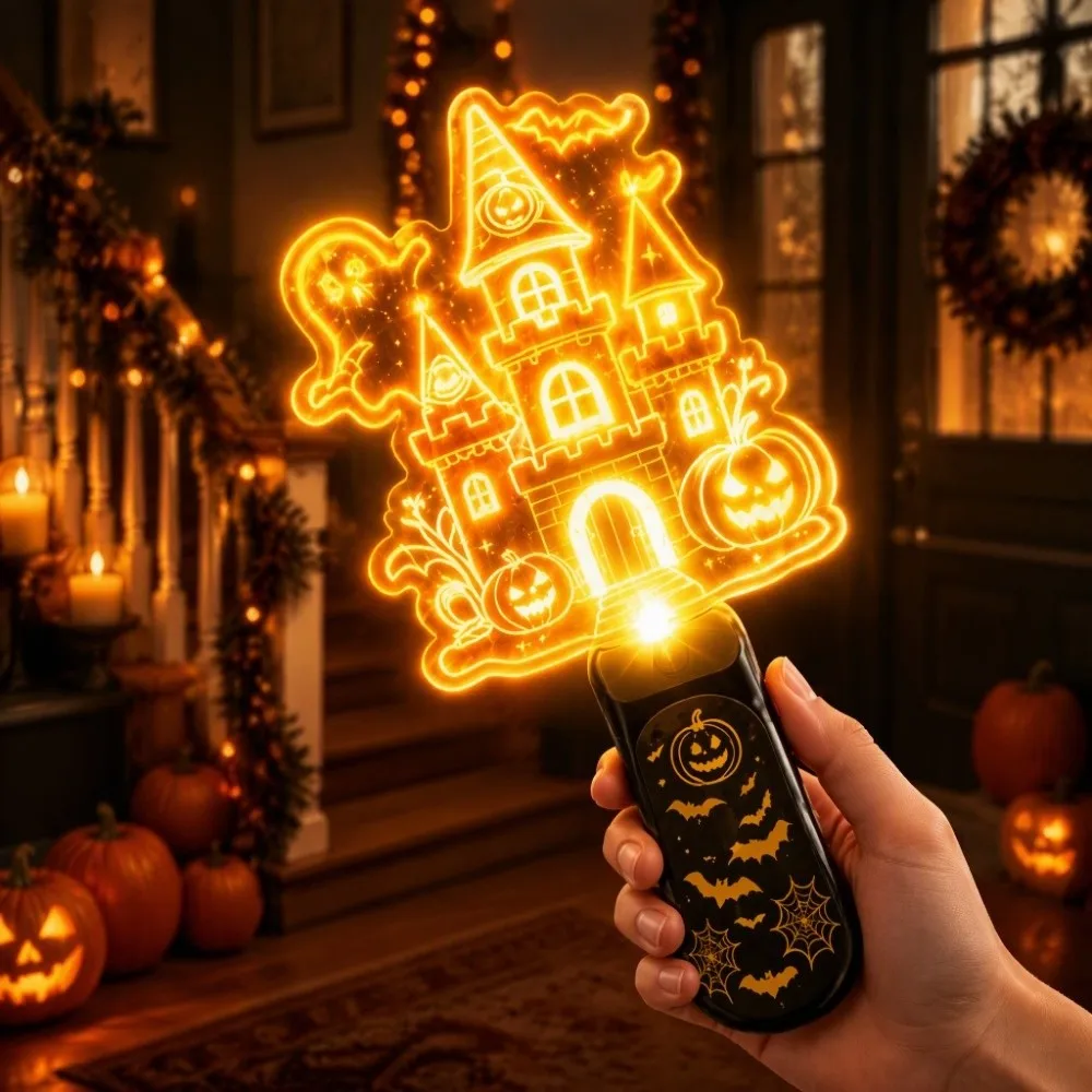 LED Flashing Lights Christmas Wand Toy Built In Music Smooth Plastic Glowing Stick Light Up Handheld LED Light Up Stick