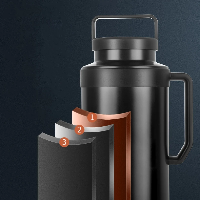 GIANXI Leakproof Thermos Outdoor Portable Thermos Bottle Large Capacity Keep Warm And Cold Tumbler Thermal Water Bottle view 5