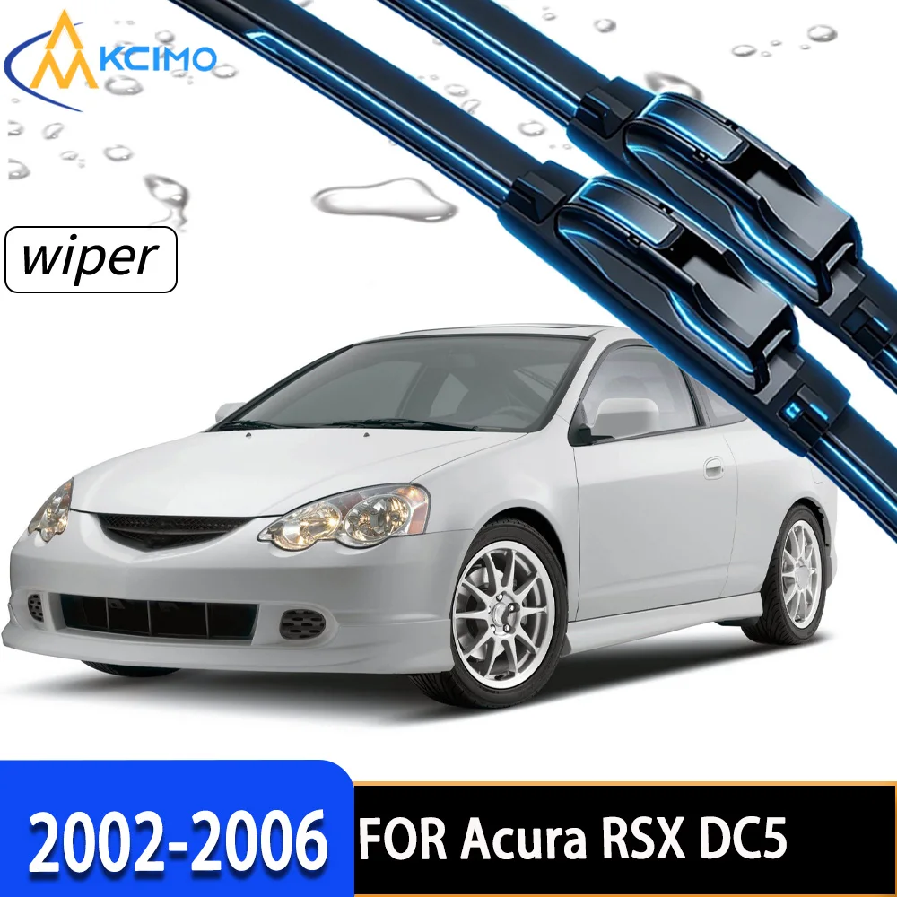 

2Pcs Front Windshield Wiper Blades For Acura RSX DC5 2002-2006, High-Density Rubber Stable Wiping Direct Replacement