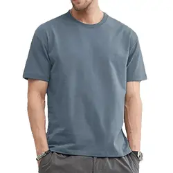 180gsm Cotton Solid Colors Blank T Shirts Mens Women Short Sleeve Daily Tees Casual Regular Fit Summer Basic O-neck Tops