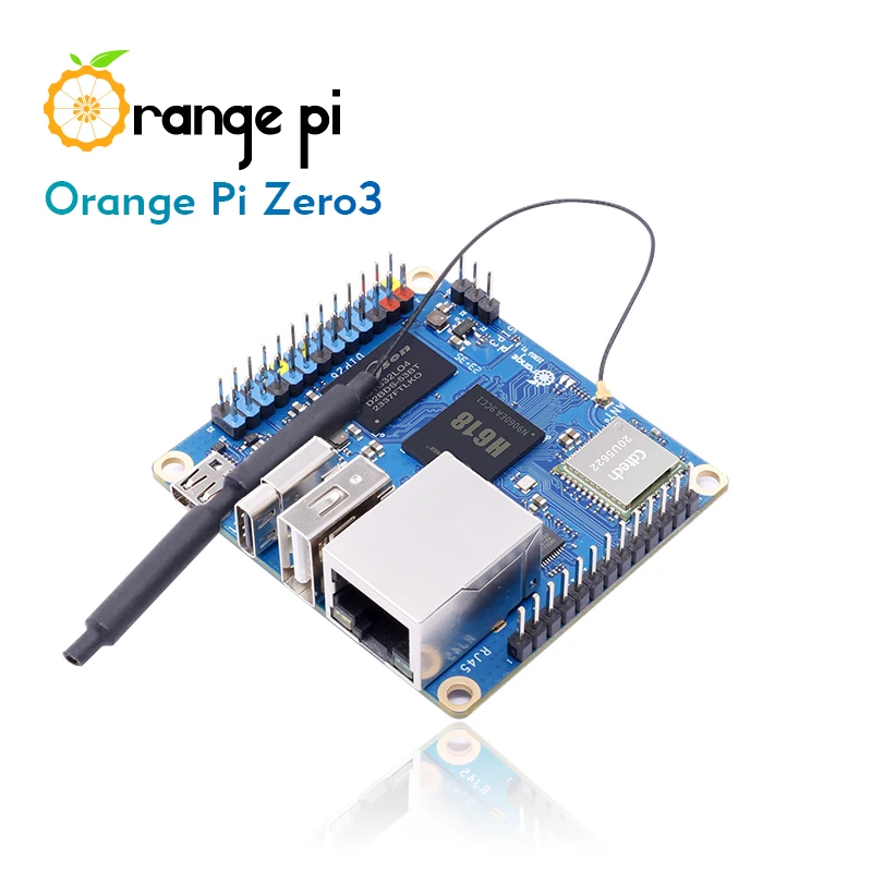 Orange Pi Zero 3 Allwinner H618 1 / 1.5 / 2 / 4 GB RAM DDR4 WiFi5 Bluetooth5.0 Mini scheda di sviluppo PC OPI Zero3