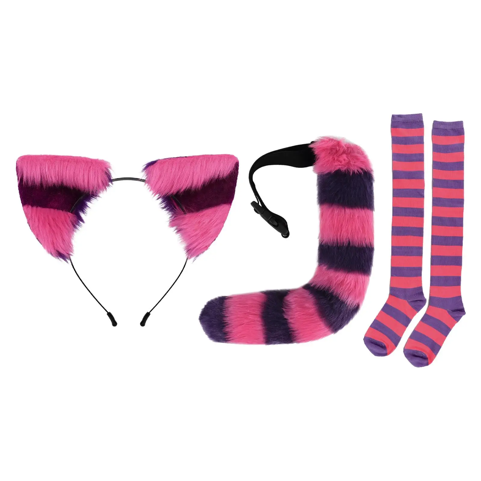 Ensemble de olympiques de chat pour adulte, chaussettes chaton, accessoires de costume de cosplay, accessoire d'Halloween pour la fête, mascarade Tim, habillage de Noël