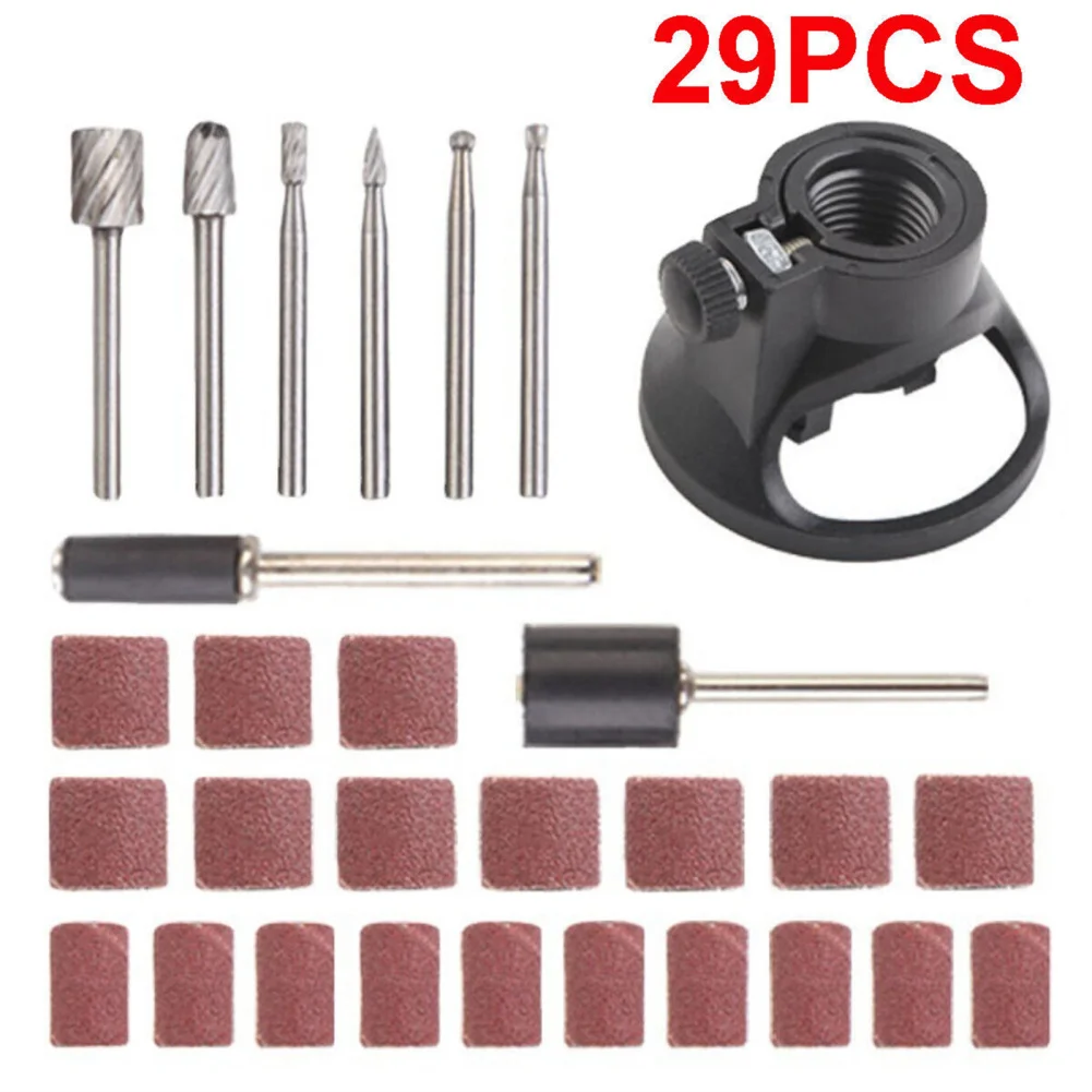 29 PCs Rotary Multi Tool Cutting Guide Drill Bits Attachment Cutting Guide Accessories Kit For Home DIY Crafting