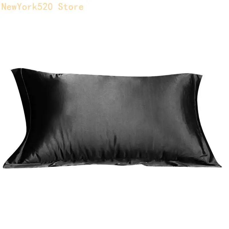 Simulated Silk Pillowcase Summer Type Pillow Cover Durability & Colorfast Zippered Designing for Easy Washing N84C